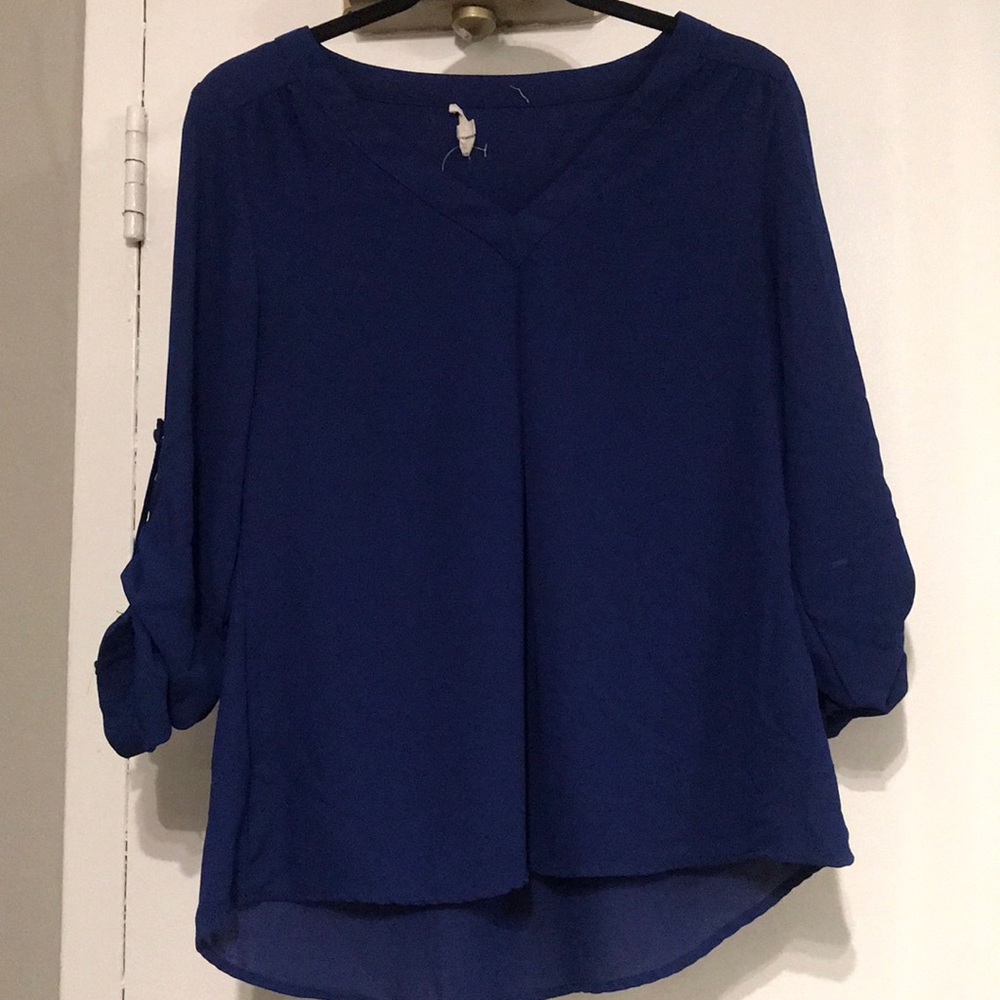 Total blue blouse